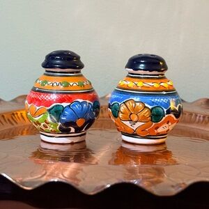 Talavera Mexican Handcrafted Multicolor Salt and Pepper Shakers